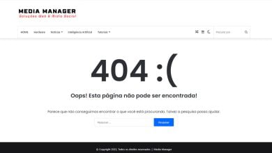 erro 404 redirecionamento