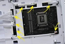 Uma revolucao no design dos desktops Conectores de placas mae na parte inferior 5