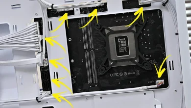 Uma revolucao no design dos desktops Conectores de placas mae na parte inferior 5