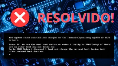 erro The system found unauthorized changes on the firmware operating system or UEFI drivers