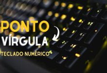 ponto virgula teclado numerico