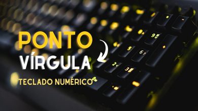 ponto virgula teclado numerico