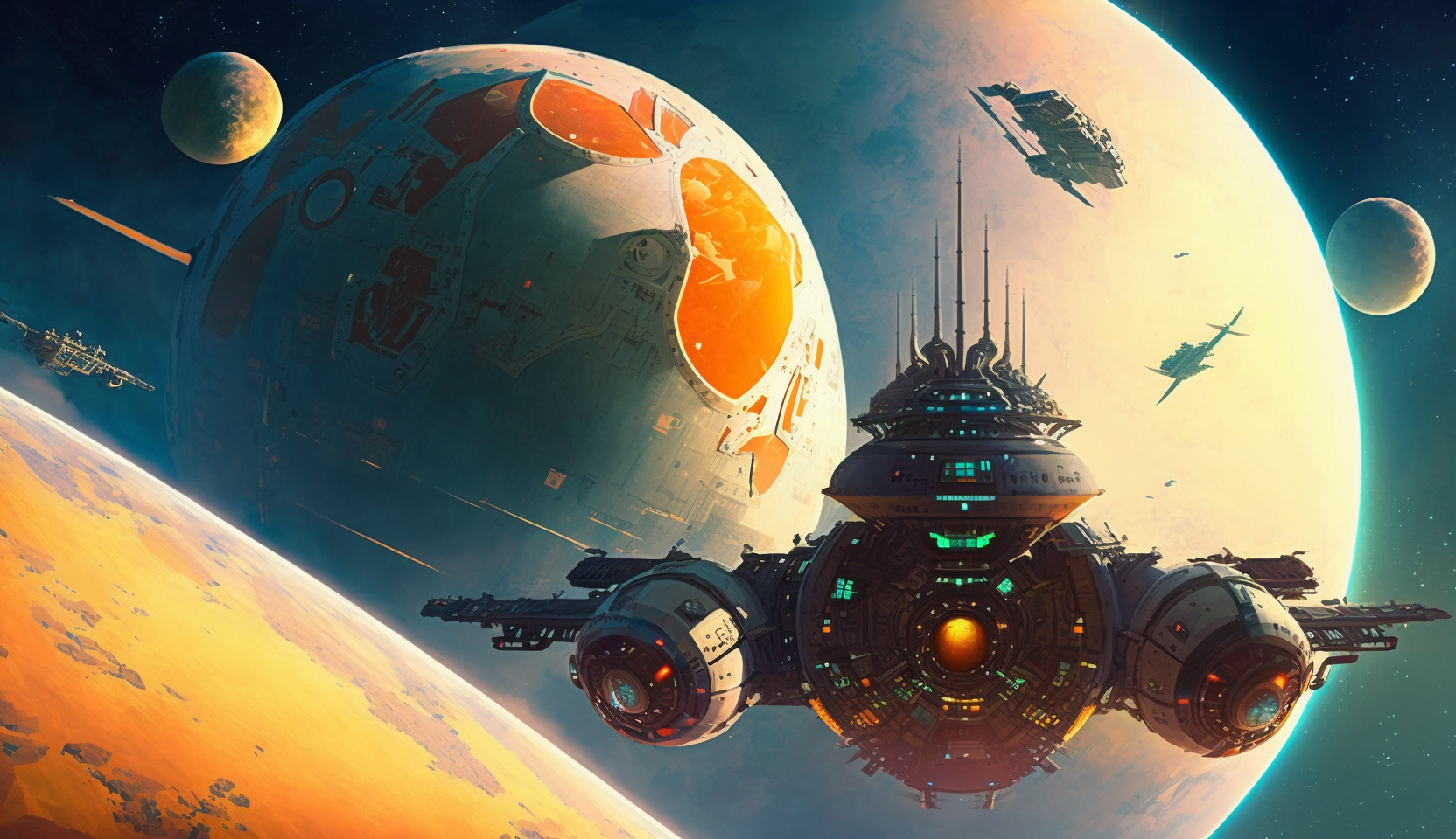 rggameschannel A futuristic space station orbiting a vibrant al d04527e2 1e02 4cc7 8261 1a096b53bd4b