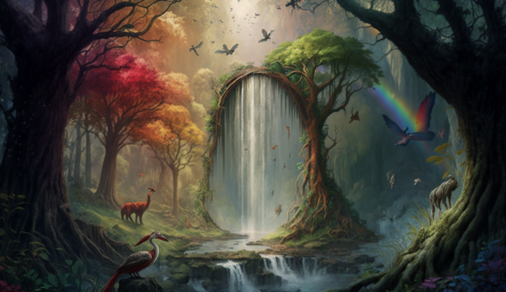 rggameschannel A lush forest with tall ancient trees surrounded 9cec401d 52e8 48ed 9cec fc30f60362e9