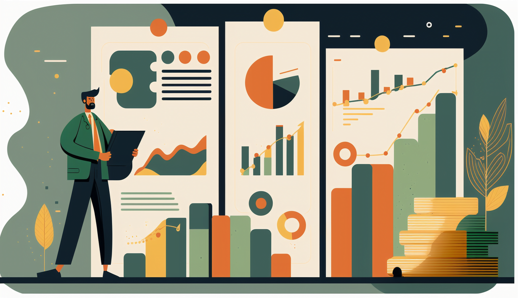 rggameschannel Illustration of a person presenting his business fbba6f0a 20ae 431b aa8a 2e99563f74e4