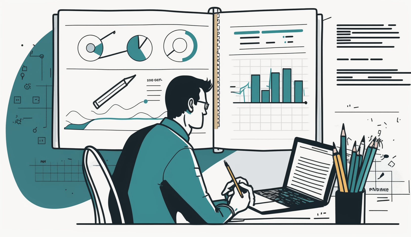 rggameschannel Illustration of a person writing in a notebook o 56027ce4 d7fa 411b 8699 85834b465c39