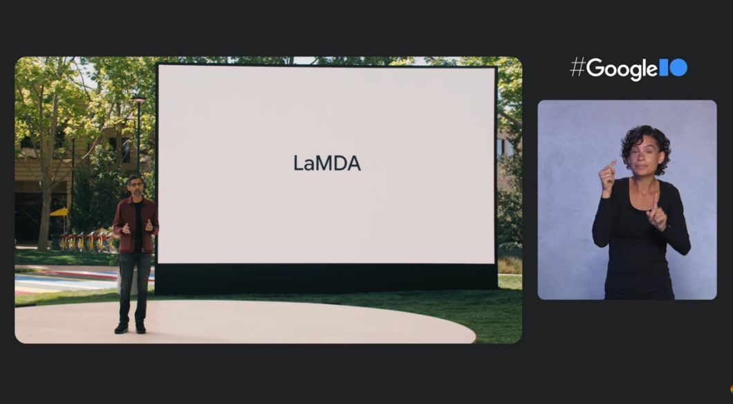 Sundar Pichai apresenta o LaMDA CEO do Google em 2022