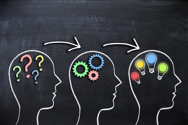 depositphotos 143791591 stock photo brainstorming concept on blackboard with