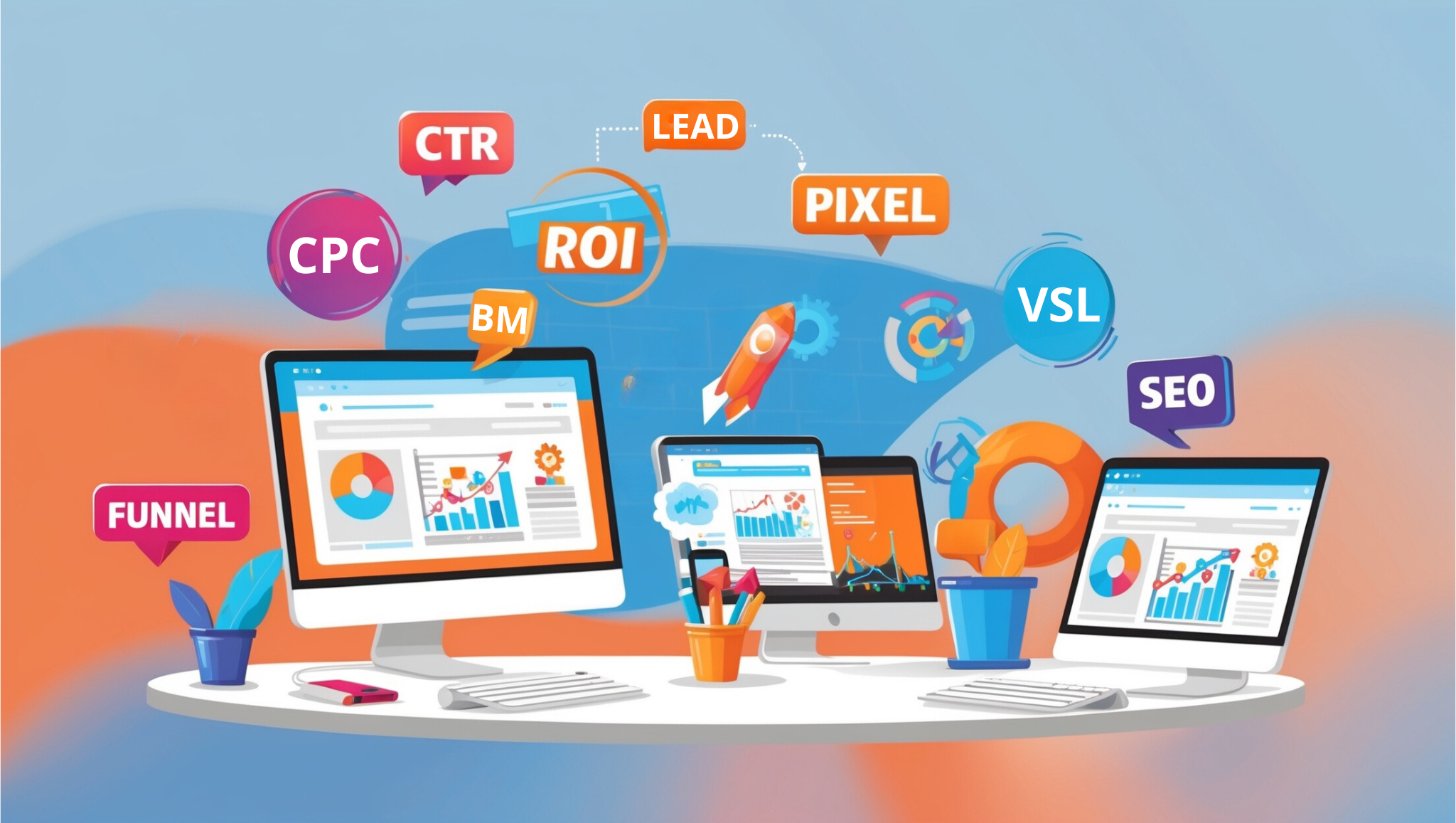 Glossário completo com os principais termos e siglas do Marketing Digital.