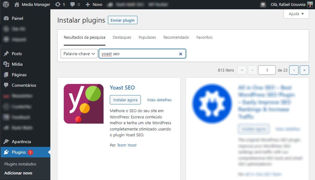 instalacao yoast seo