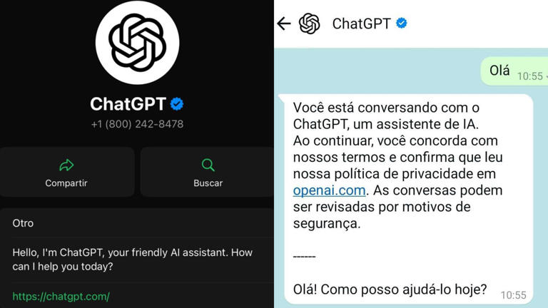 ChatGPT no WhatsApp: Adicione o Número e Comece a Conversar com a IA 2 ChatGPT integrado ao WhatsApp: a revolução da inteligência artificial na palma da mão.
