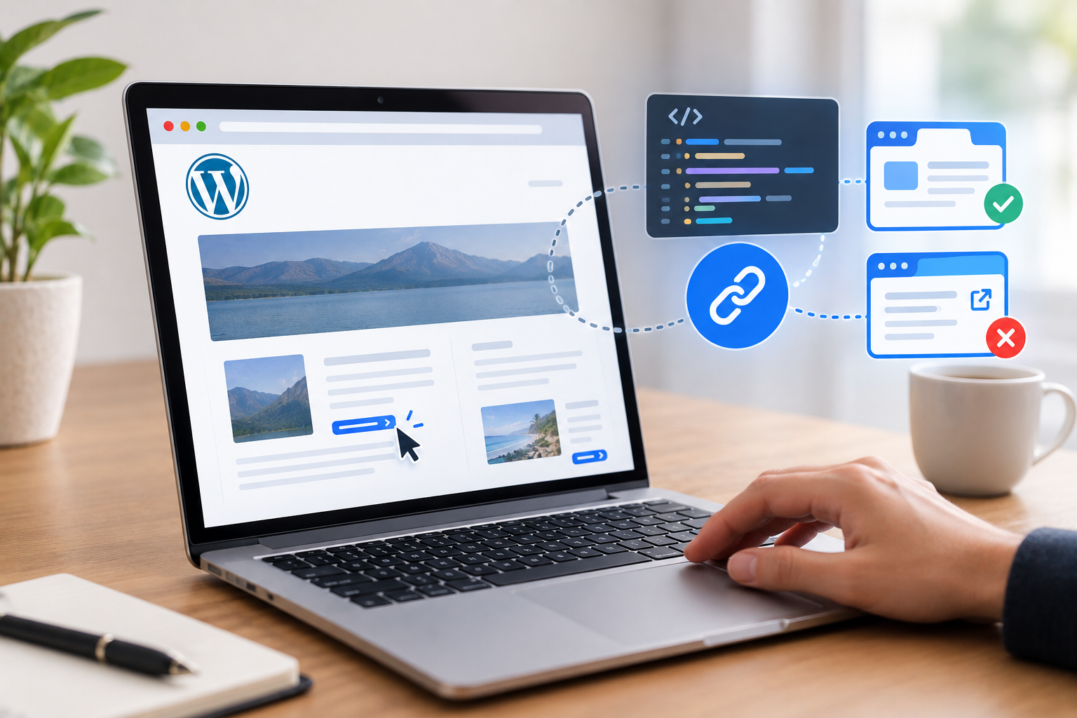 Forçando links a abrir na mesma página no WordPress 2 Como configurar os links no WordPress para controlar a abertura de páginas e melhorar a experiência de navegação dos visitantes.